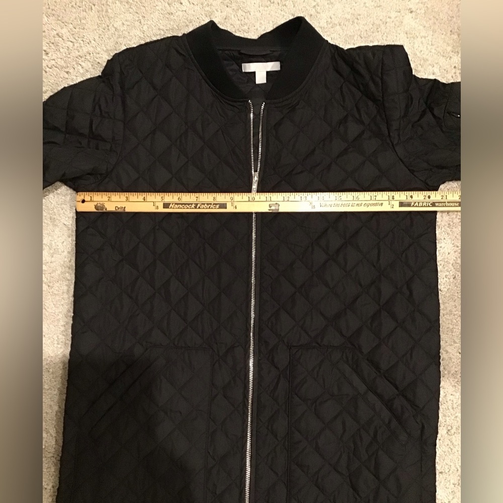 ZELLA Longline Quilted Bomber Jacket | Size M - Picture 10 of 10